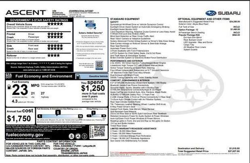 2020 Subaru Ascent Premium 8-Passenger