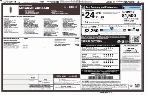 2024 Lincoln Corsair Reserve