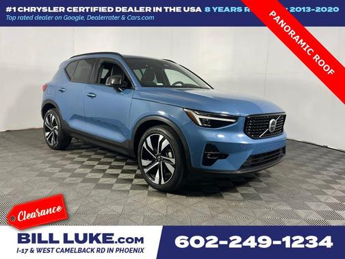 Fjord Blue Metallic 2023 Volvo XC40 B5 Ultimate Dark Theme