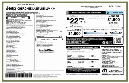 2022 Jeep Cherokee Latitude Lux
