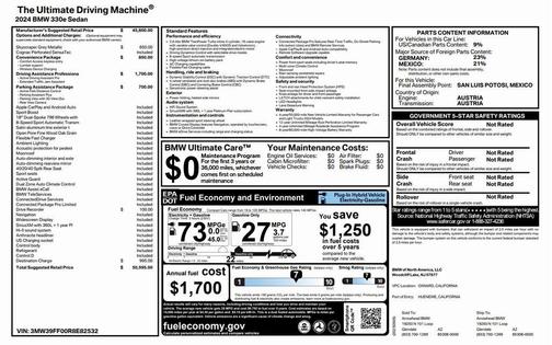 2024 BMW 330e 330e iPerformance