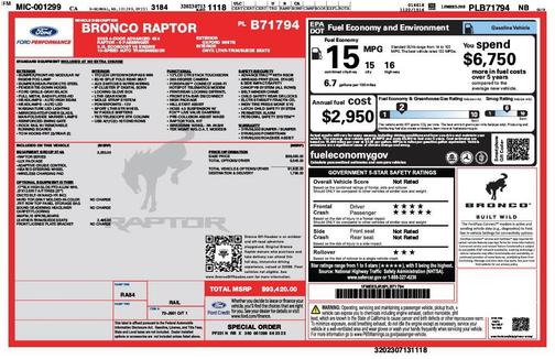 2023 Ford Bronco Raptor