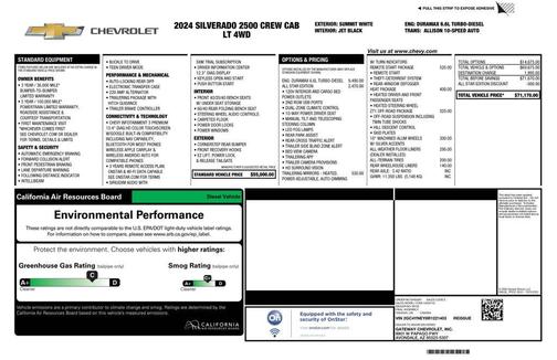 Summit White 2024 Chevrolet Silverado 2500 LT