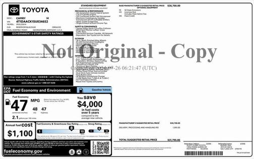 2025 Toyota Camry SE