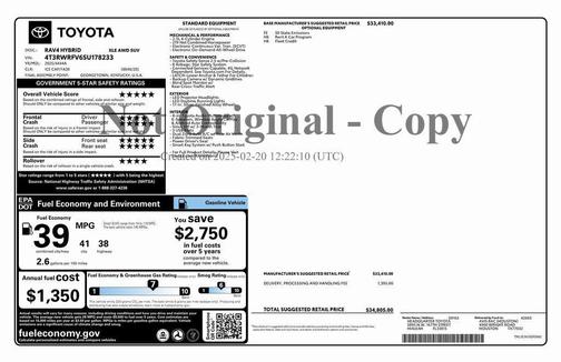 2025 Toyota RAV4 Hybrid XLE