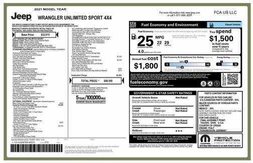 2021 Jeep Wrangler Unlimited Sport