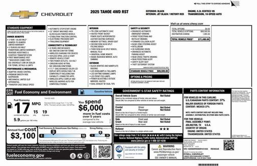 2025 Chevrolet Tahoe RST
