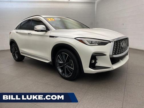 Radiant White 2025 INFINITI QX55 SENSORY