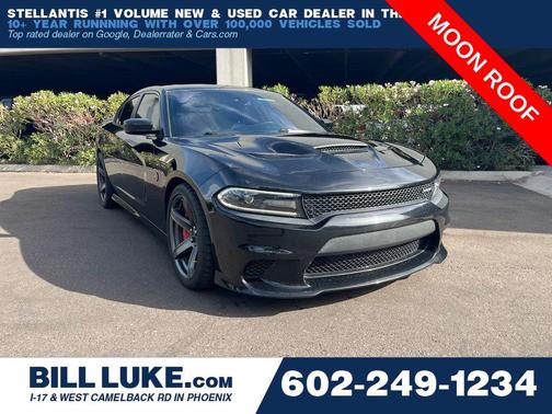 Pitch Black Clearcoat 2018 Dodge Charger SRT Hellcat