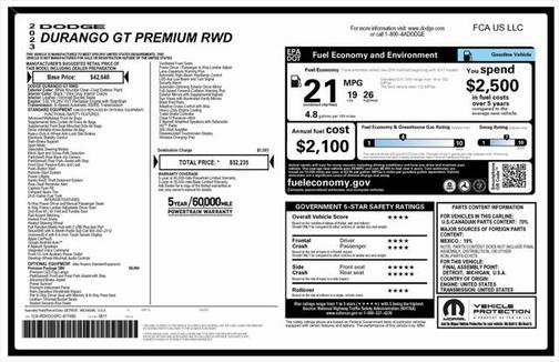 2023 Dodge Durango GT Premium RWD