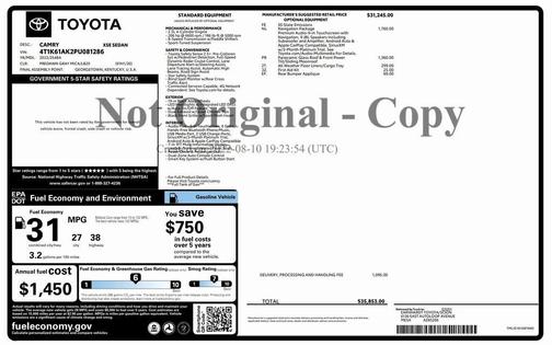 2023 Toyota Camry XSE