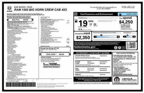 2020 RAM 1500 Big Horn/Lone Star