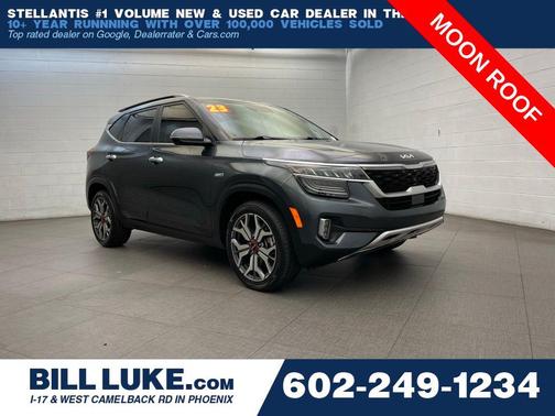 Gravity Gray 2023 Kia Seltos SX Turbo