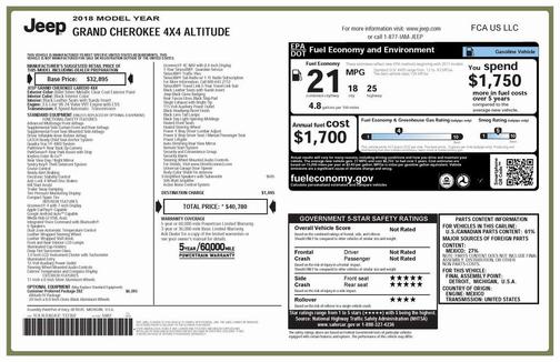 2018 Jeep Grand Cherokee Altitude