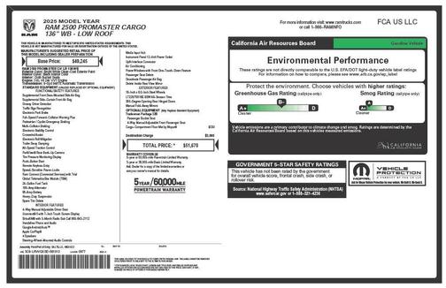 2025 RAM ProMaster 2500 Tradesman