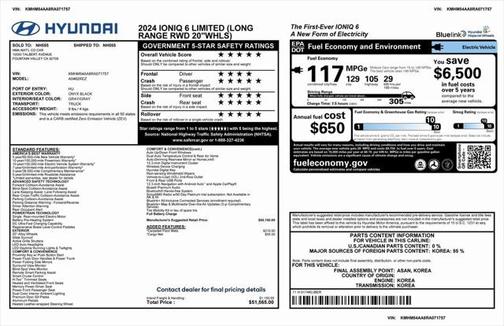 2024 Hyundai IONIQ 6 Limited