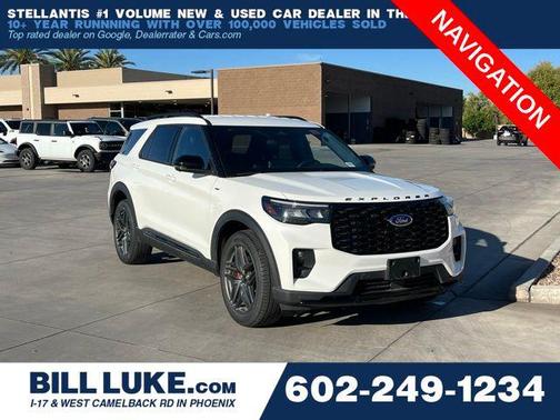 White Metallic 2025 Ford Explorer ST-Line