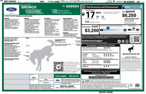 2024 Ford Bronco Wildtrak