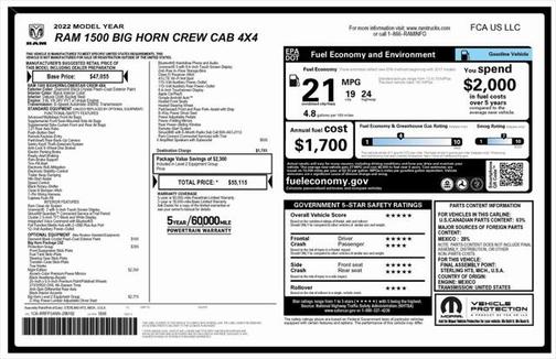 2022 RAM 1500 Big Horn/Lone Star