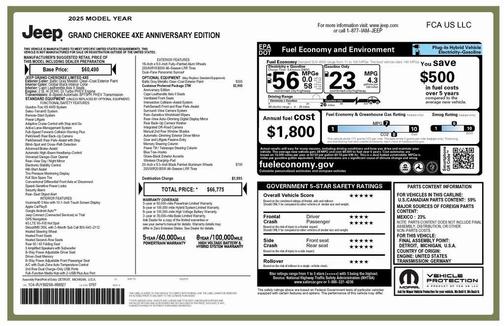 2025 Jeep Grand Cherokee 4xe Anniversary Edition