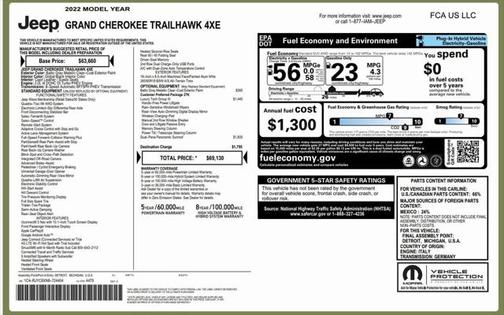 2022 Jeep Grand Cherokee 4xe Trailhawk