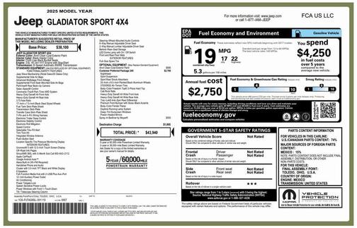 2025 Jeep Gladiator Nighthawk