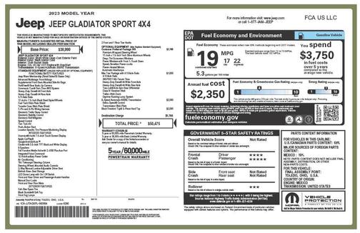 2023 Jeep Gladiator Sport S