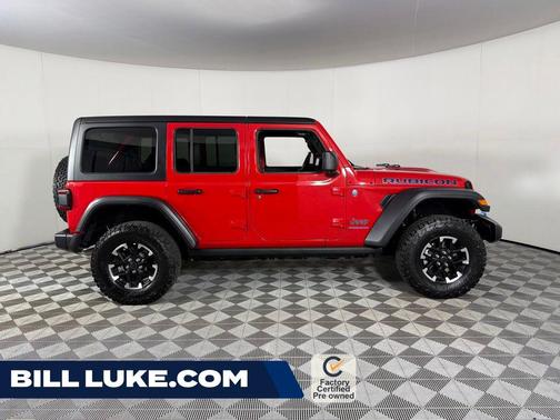Firecracker Red Clearcoat 2025 Jeep Wrangler 4xe Rubicon