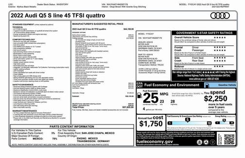 2022 Audi Q5 45 S line Prestige