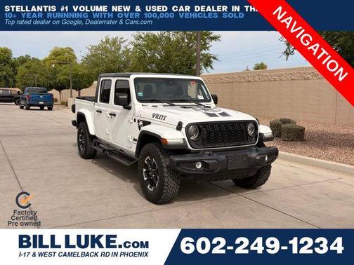 Bright White Clearcoat 2024 Jeep Gladiator Willys