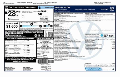 2023 Volkswagen Taos 1.5T SE