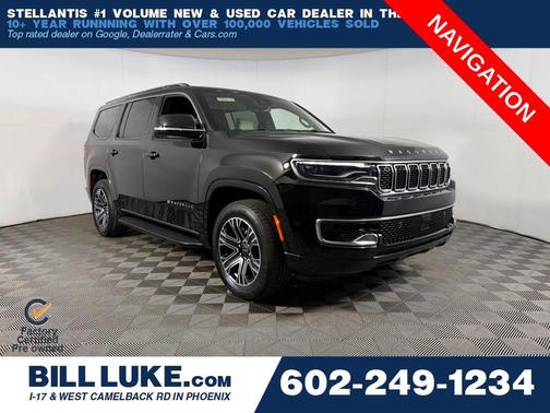 Diamond Black Crystal Pearlcoat 2025 Jeep Wagoneer 4x4