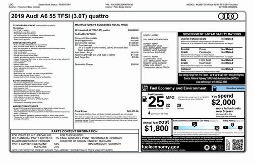 2019 Audi A6 55 Premium