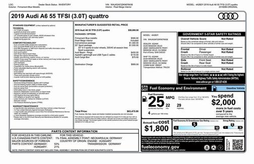 2019 Audi A6 55 Premium