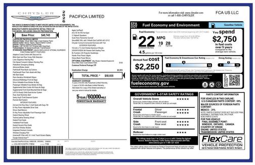 Silver Mist Clearcoat 2026 Chrysler Pacifica Limited