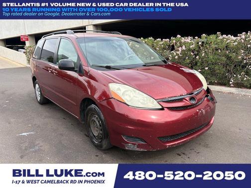 Maroon 2007 Toyota Sienna LE