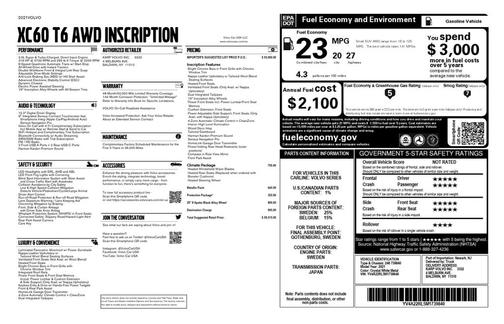 2021 Volvo XC60 T6 Inscription