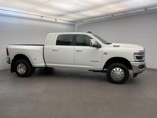 Bright White Clearcoat 2026 RAM 3500 Laramie Mega Cab 4x4 6'4' Box