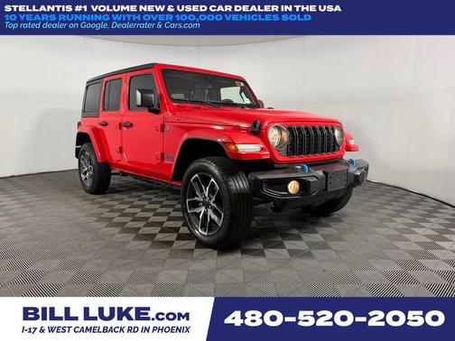 Firecracker Red Clearcoat 2024 Jeep Wrangler 4xe Sport S
