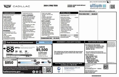 2024 Cadillac LYRIQ Tech