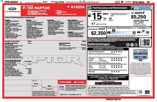 2022 Ford F-150 Raptor