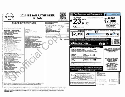 2024 Nissan Pathfinder SL FWD