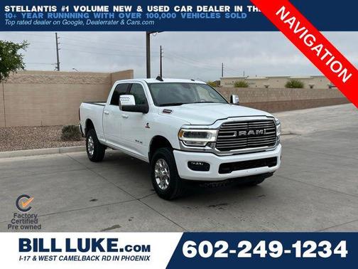White 2024 RAM 2500 Laramie Crew Cab 4x4 6'4' Box