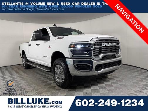 Bright White Clearcoat 2025 RAM 2500 Big Horn Crew Cab 4x4 6'4' Box