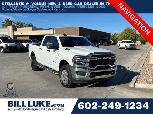 Bright White Clearcoat 2025 RAM 2500 Big Horn Crew Cab 4x4 6'4' Box