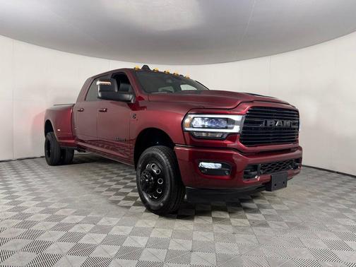 Delmonico Red Pearlcoat 2024 RAM 3500 Laramie Mega Cab 4x4 6'4' Box