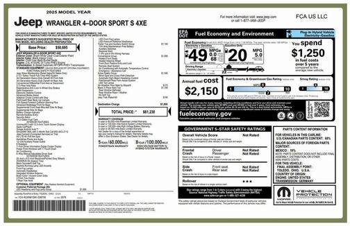 2025 Jeep Wrangler 4xe Sport S