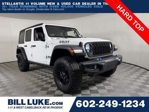 Bright White Clearcoat 2024 Jeep Wrangler 4xe Willys