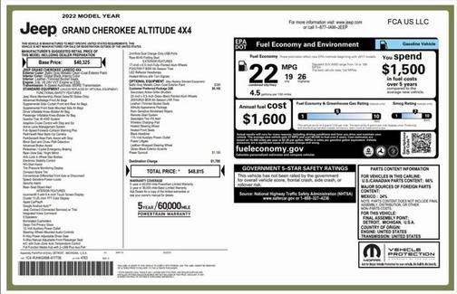 2022 Jeep Grand Cherokee Altitude