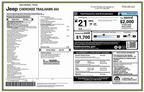2022 Jeep Cherokee Trailhawk